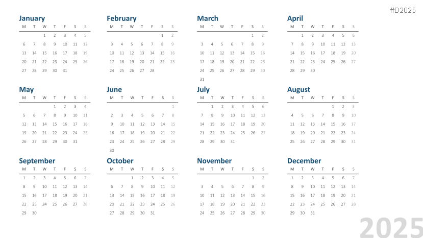 Calendar 2025