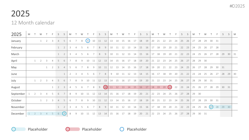 Calendar 2025