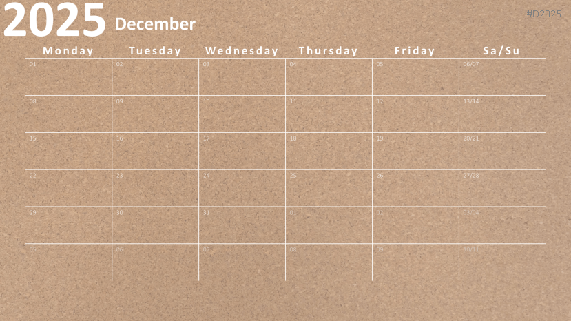 Calendar 2025