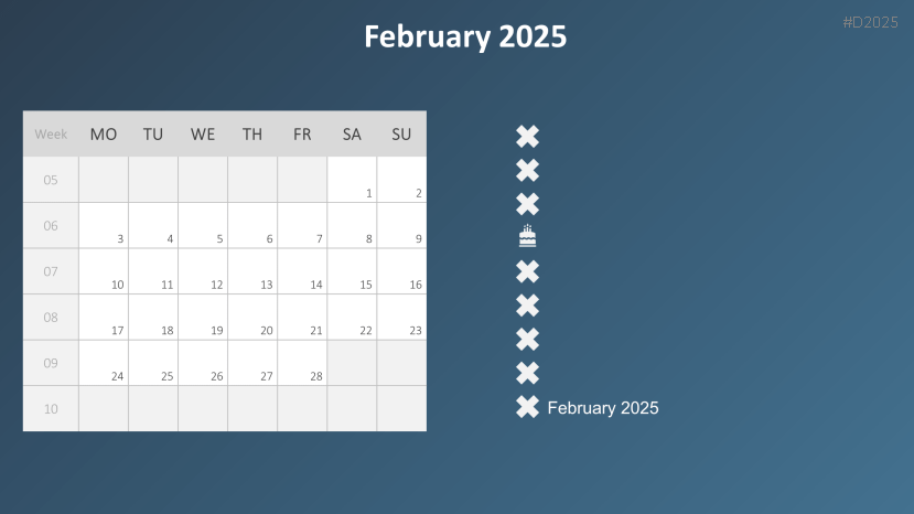 Calendar 2025