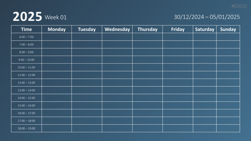 Calendar 2025