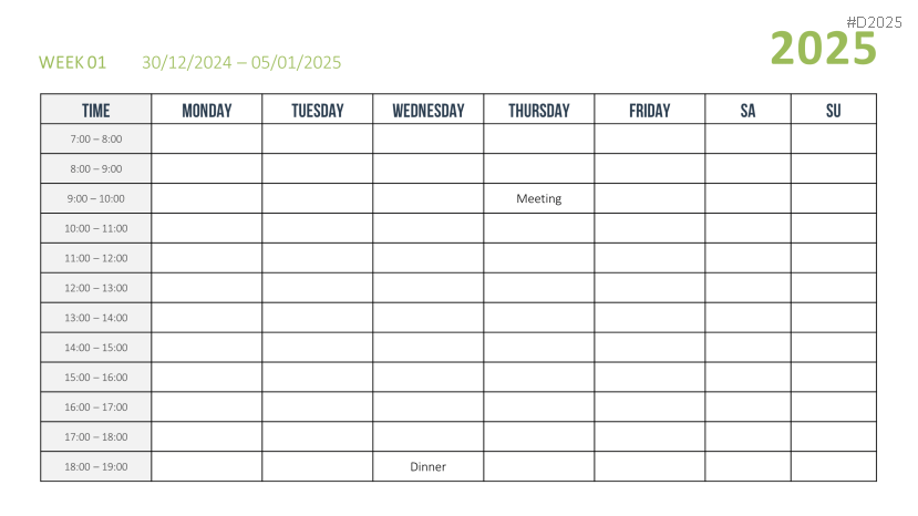 Calendar 2025