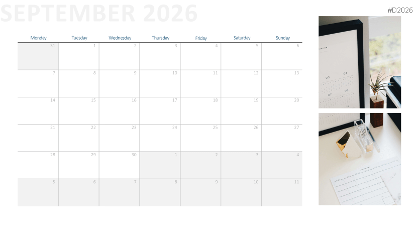 Calendar 2026