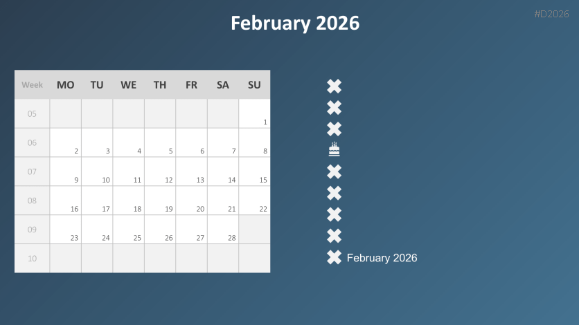 Calendar 2026