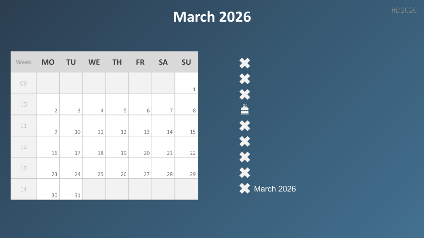 Calendar 2026