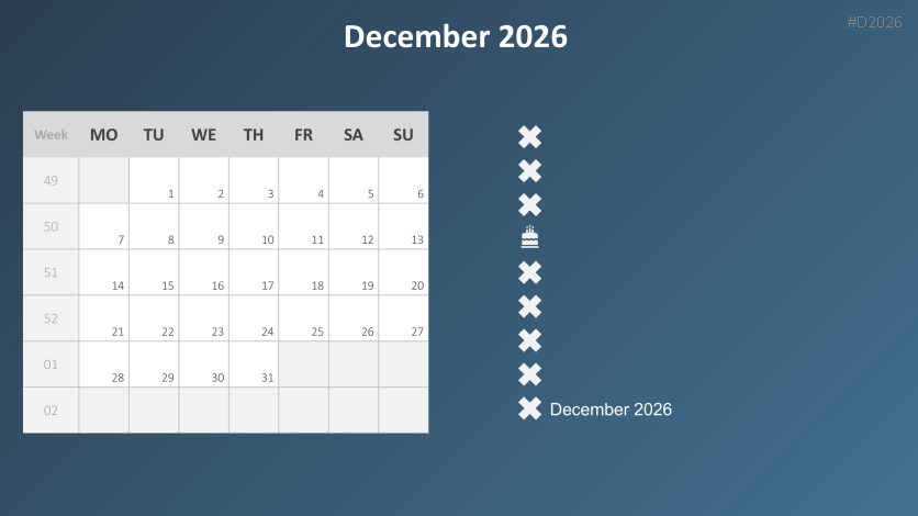 Calendar 2026
