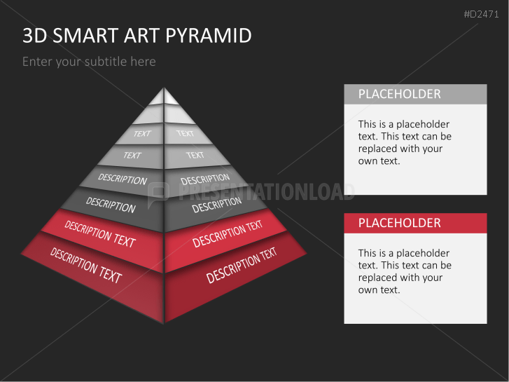 3D SmartArt Pyramids
