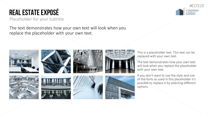 Real Estate Exposé templates