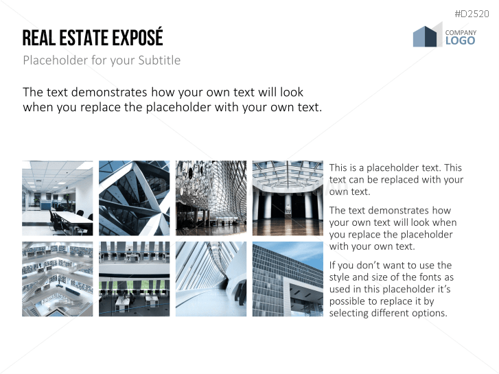 Real Estate Exposé templates