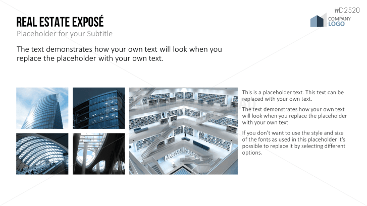 Real Estate Exposé templates