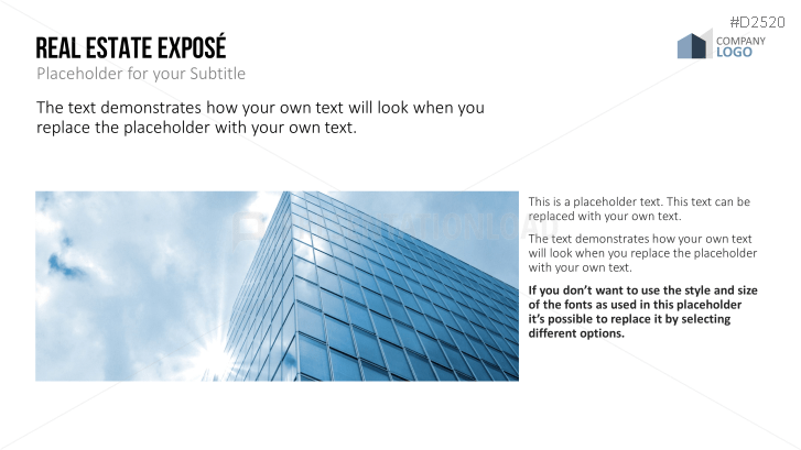 Real Estate Exposé templates