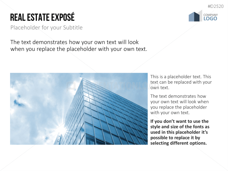 Real Estate Exposé templates