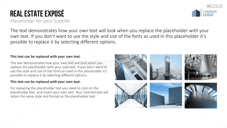 Real Estate Exposé templates