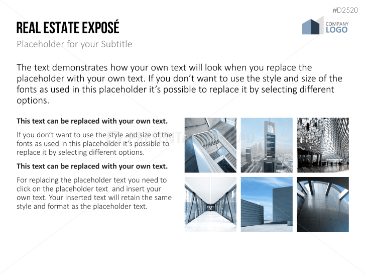 Real Estate Exposé templates
