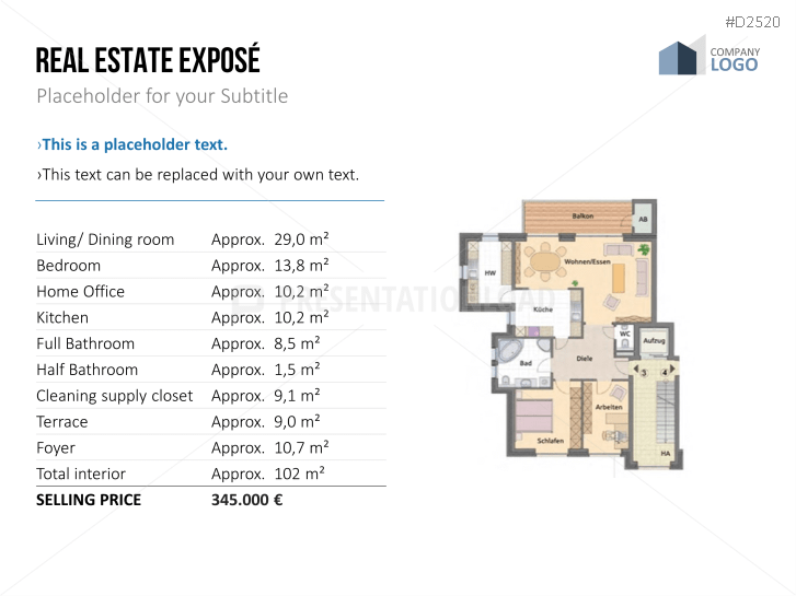 Real Estate Exposé templates
