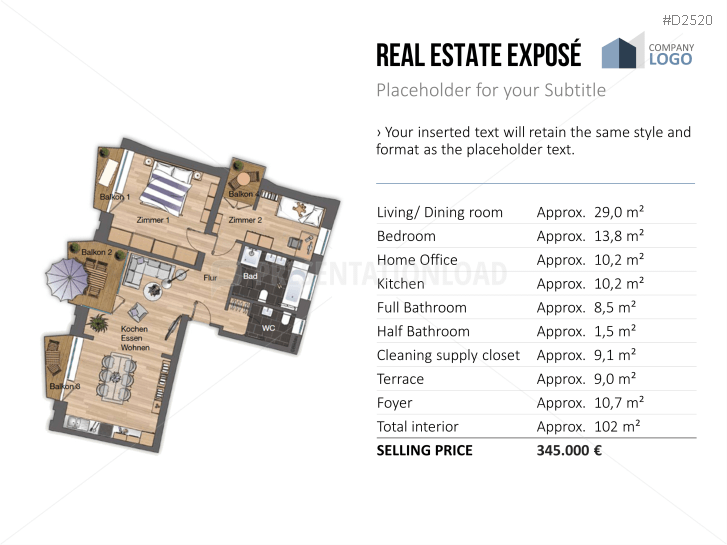 Real Estate Exposé templates