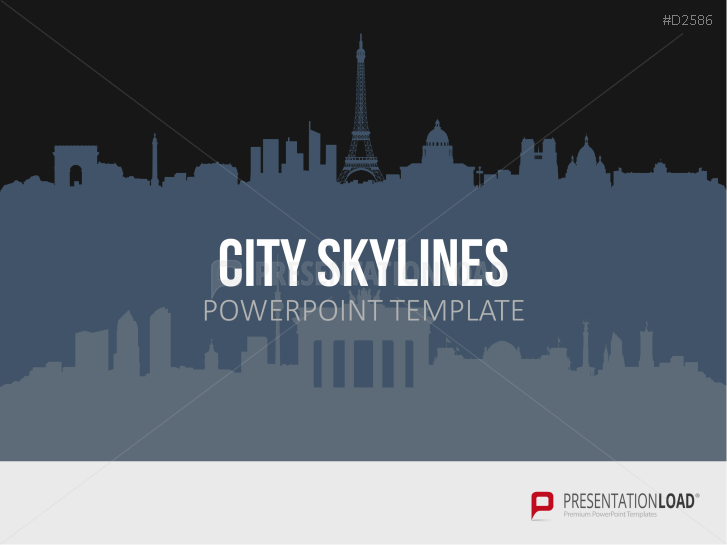 Cityscapes / Skylines for PowerPoint (Vector Graphics)