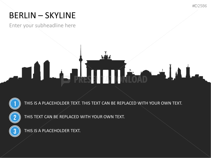 Cityscapes / Skylines for PowerPoint (Vector Graphics)