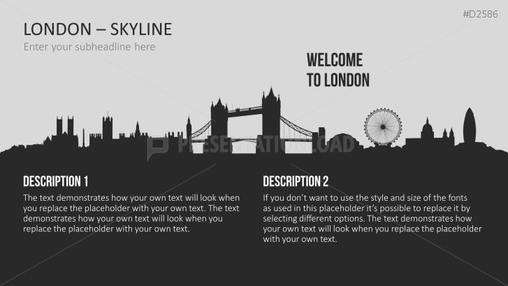 Cityscapes / Skylines for PowerPoint (Vector Graphics)