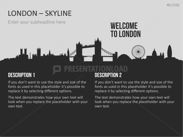 Cityscapes / Skylines for PowerPoint (Vector Graphics)