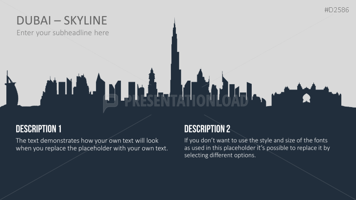 Cityscapes / Skylines for PowerPoint (Vector Graphics)