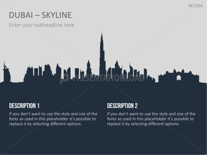 Cityscapes / Skylines for PowerPoint (Vector Graphics)