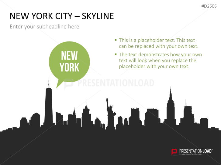 Cityscapes / Skylines for PowerPoint (Vector Graphics)