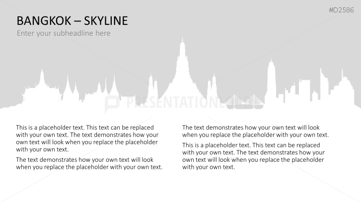 Cityscapes / Skylines for PowerPoint (Vector Graphics)