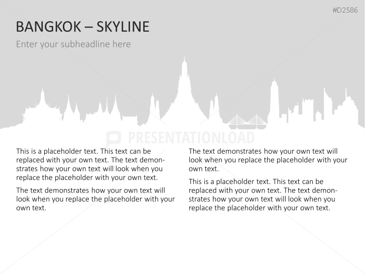 Cityscapes / Skylines for PowerPoint (Vector Graphics)