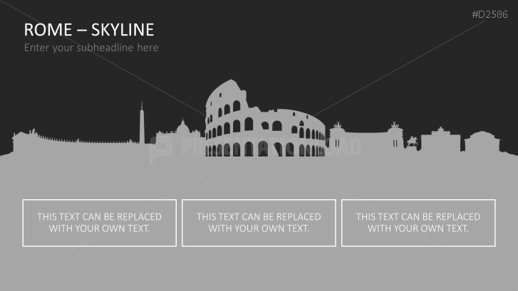 Cityscapes / Skylines for PowerPoint (Vector Graphics)