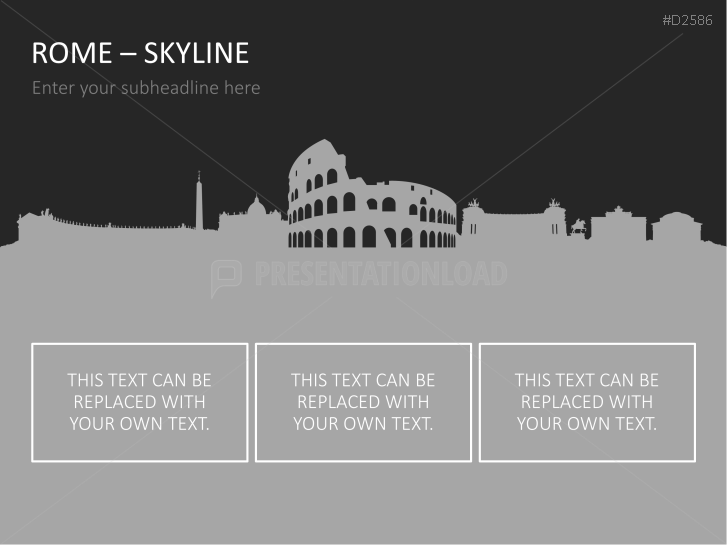 Cityscapes / Skylines for PowerPoint (Vector Graphics)