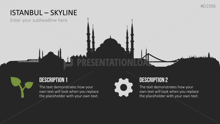 Cityscapes / Skylines for PowerPoint (Vector Graphics)