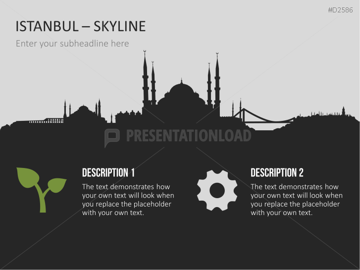 Cityscapes / Skylines for PowerPoint (Vector Graphics)