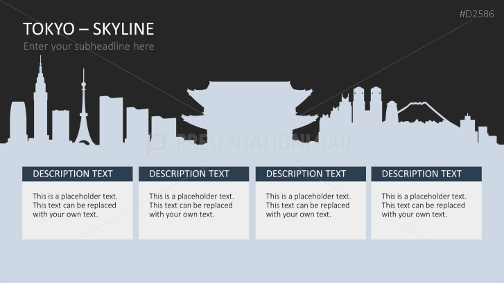 Cityscapes / Skylines for PowerPoint (Vector Graphics)