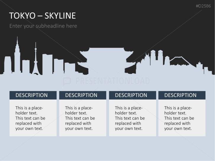 Cityscapes / Skylines for PowerPoint (Vector Graphics)