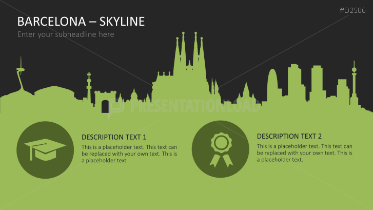 Cityscapes / Skylines for PowerPoint (Vector Graphics)