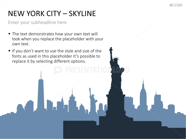 Cityscapes / Skylines for PowerPoint (Vector Graphics)