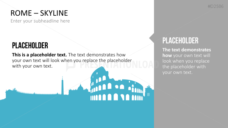 Cityscapes / Skylines for PowerPoint (Vector Graphics)