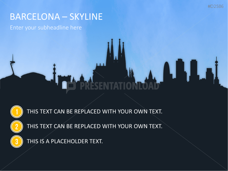 Cityscapes / Skylines for PowerPoint (Vector Graphics)