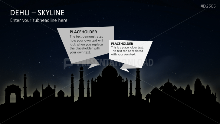 Cityscapes / Skylines for PowerPoint (Vector Graphics)