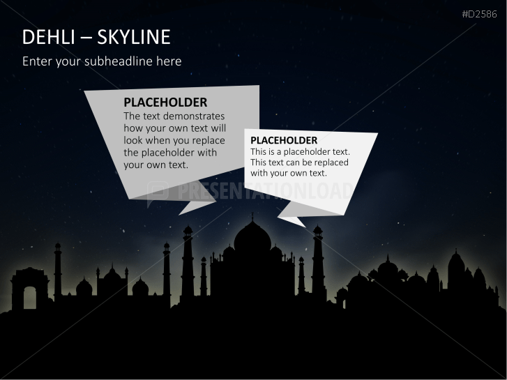 Cityscapes / Skylines for PowerPoint (Vector Graphics)