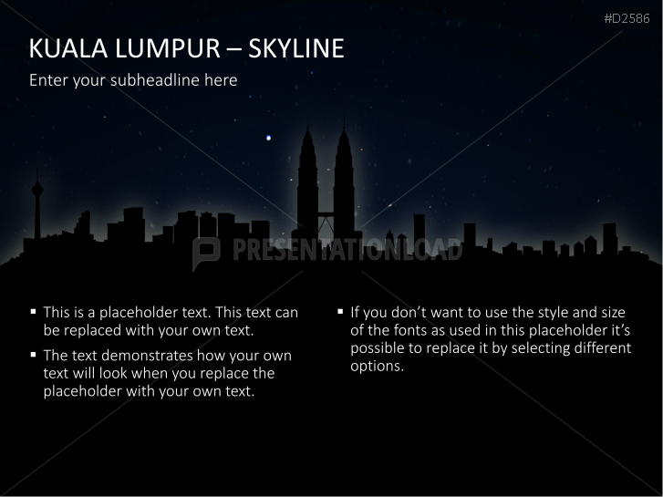 Cityscapes / Skylines for PowerPoint (Vector Graphics)