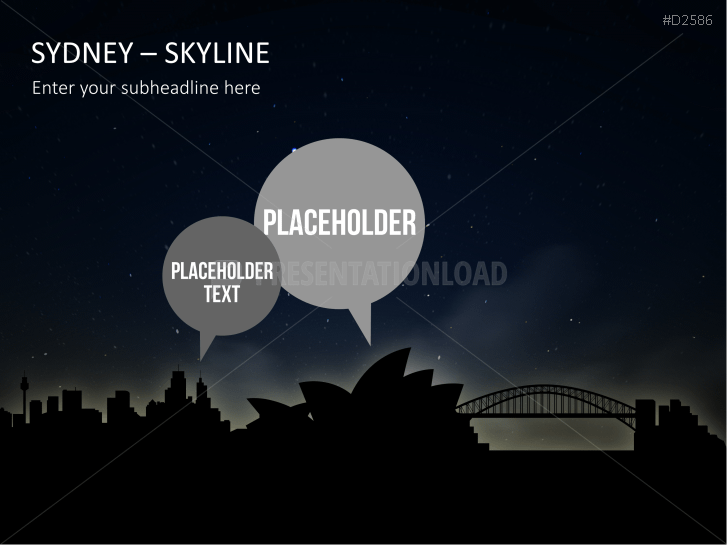 Cityscapes / Skylines for PowerPoint (Vector Graphics)