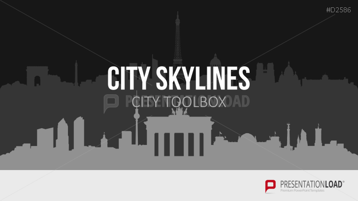 Cityscapes / Skylines for PowerPoint (Vector Graphics)