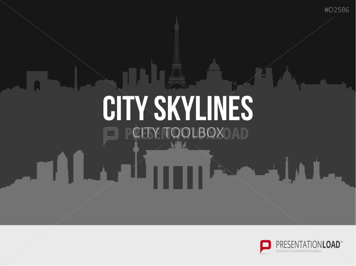 Cityscapes / Skylines for PowerPoint (Vector Graphics)