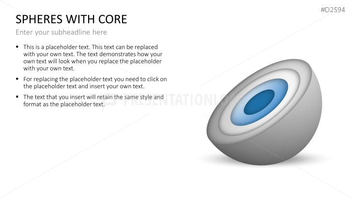 3D Spheres - with core
