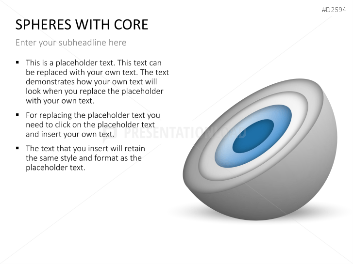 3D Spheres - with core