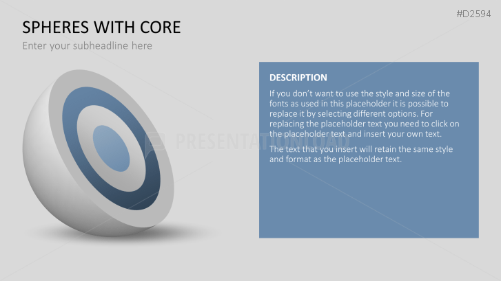 3D Spheres - with core