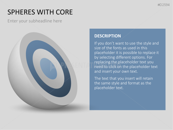 3D Spheres - with core