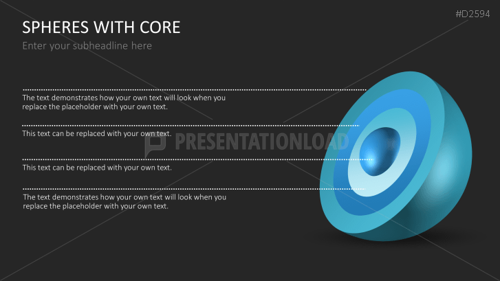 3D Spheres - with core